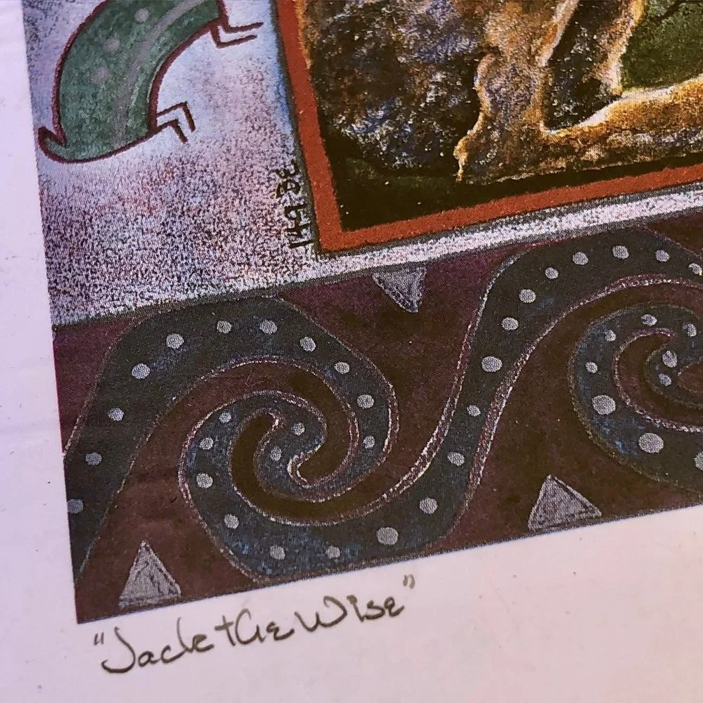 Barbara Nurallah Starkey Signed Rabbit Print JACK THE WISE 29/600 New Mexico